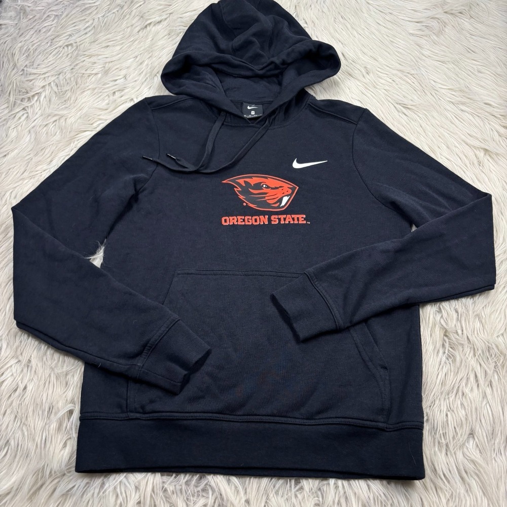 Nike Women's XS Black Oregon State Beavers Light Weight Hoodie Collegiate